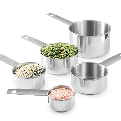 Stainless Steel Measuring Cups, 5 Piece Stackable Measuring Set () 1