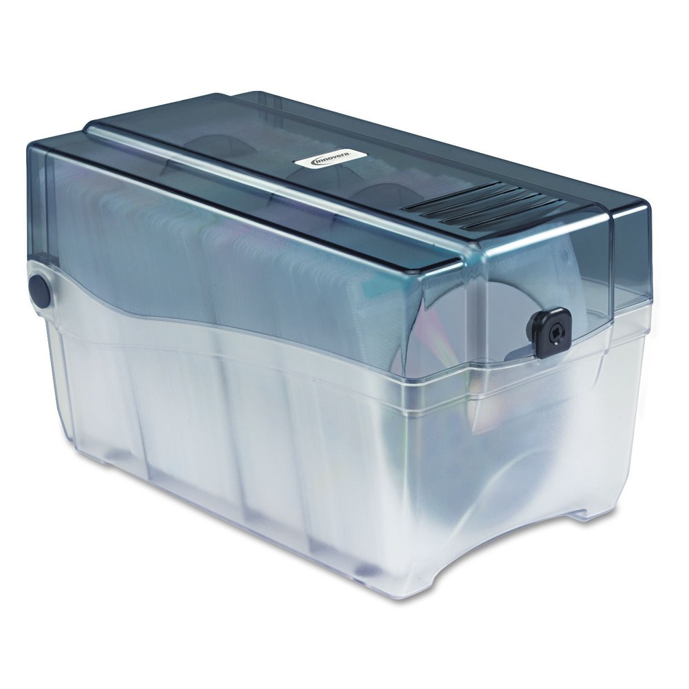 CD/DVD Storage Case IVR39502 Each. Grey/Clear