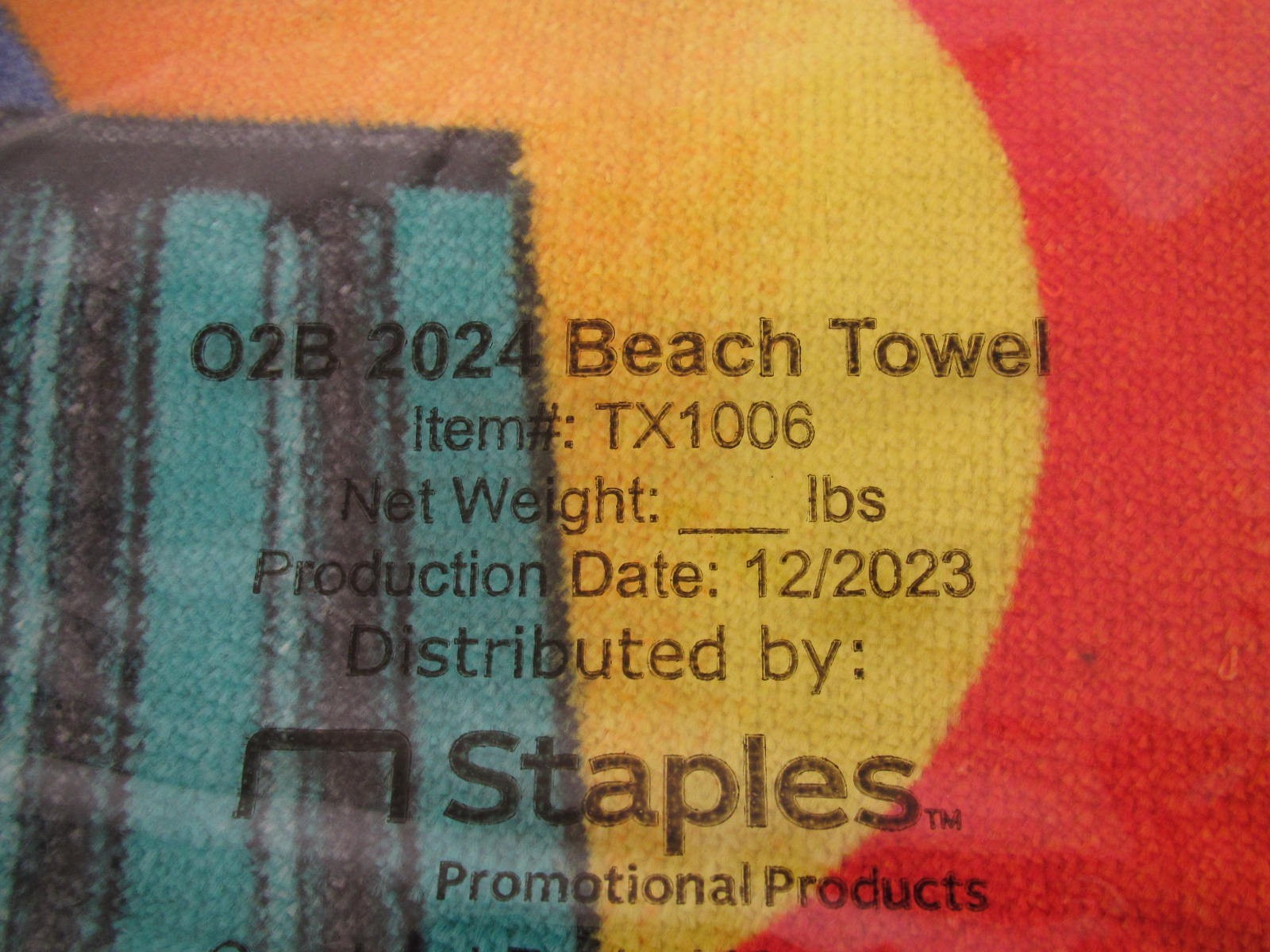 New 2024 Snap-On Tools Limited Edition 35" x 60" Camp Snap-On Beach Towel