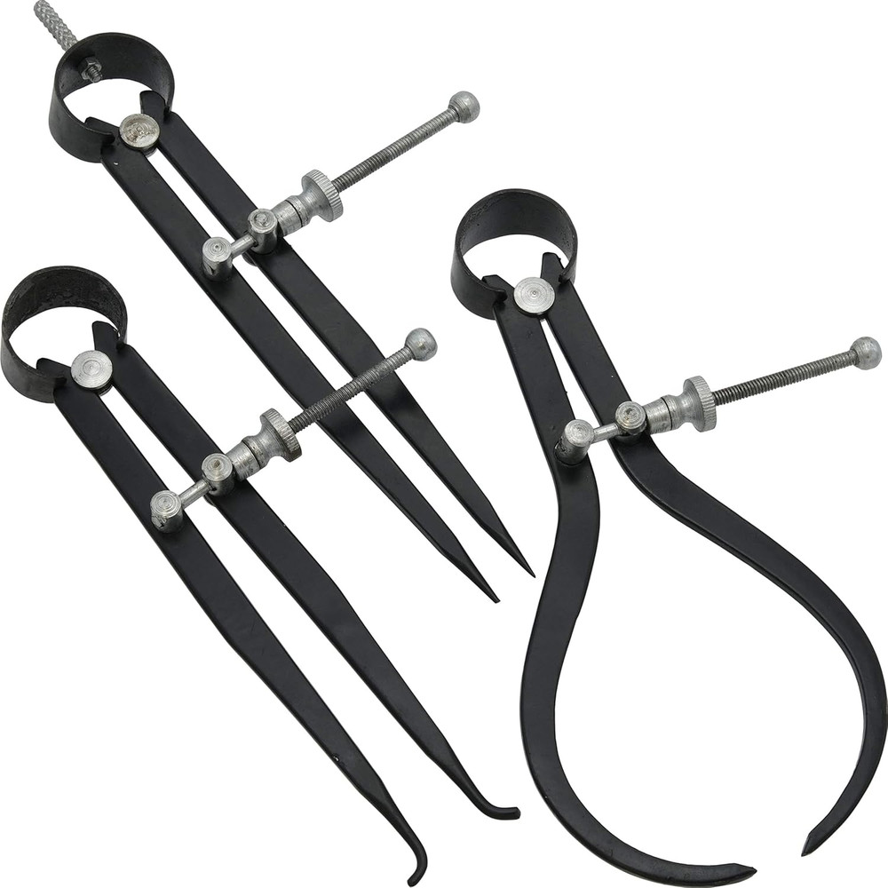 3 inside outside Divider Calipers Machinist Tool Set 6"
