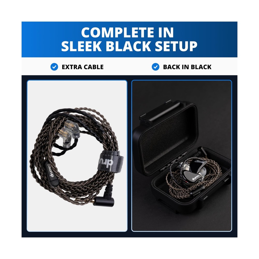 Drumeo EarDrums Black Edition Fast Ship