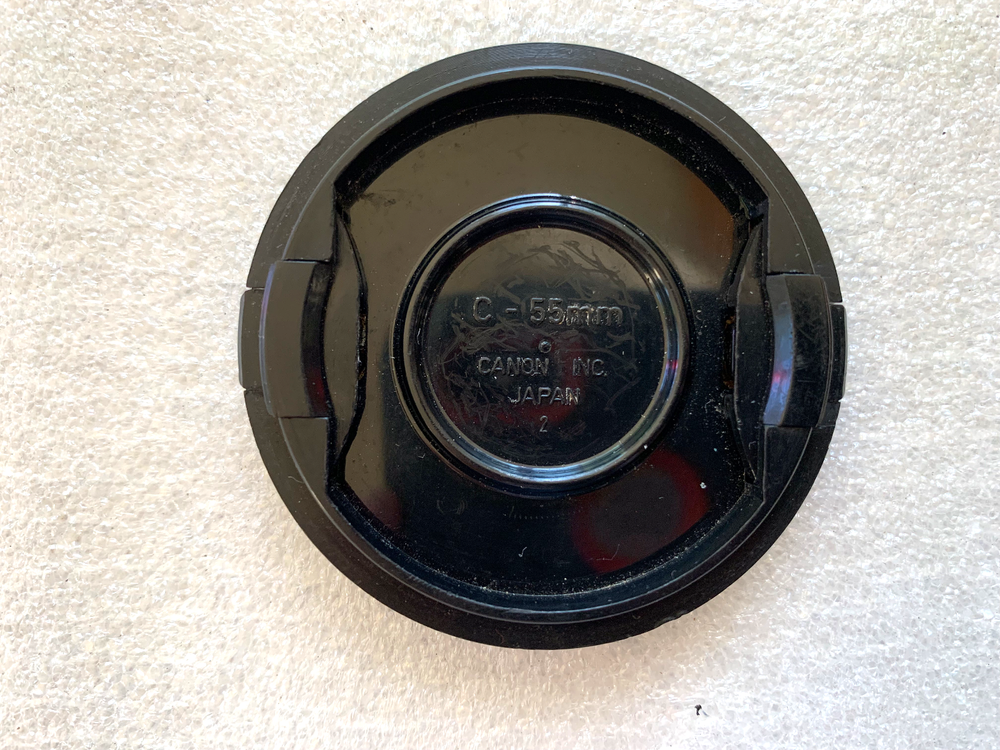 Genuine ORIGINAL CANON 55mm front Lens Cap