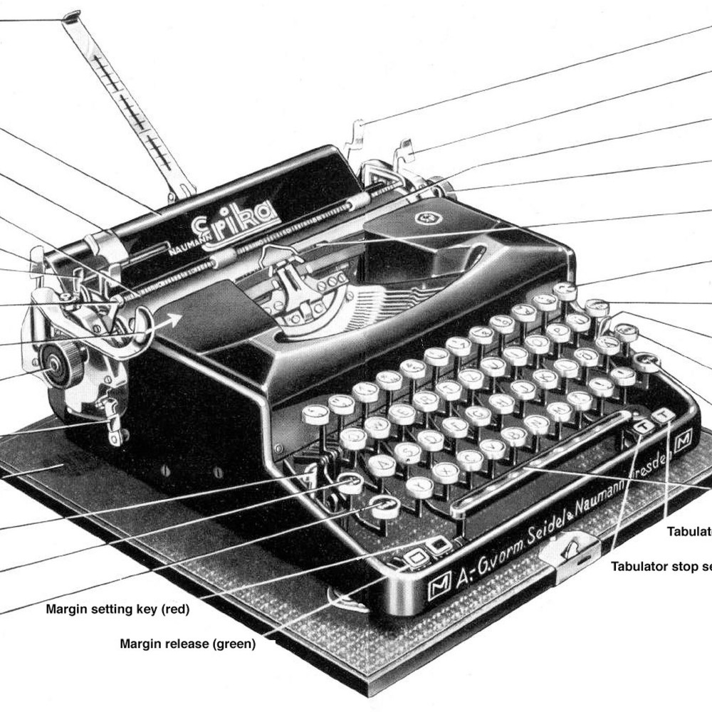 Erika Model M Typewriter User Instruction Manual Modell M Directions Guide