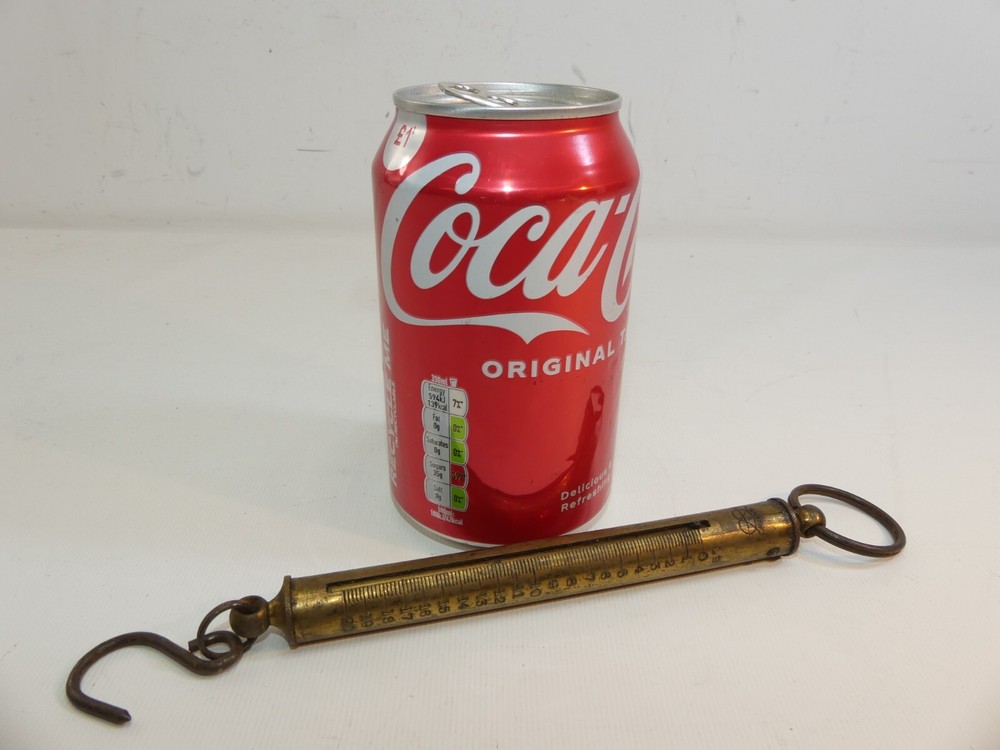 (ref288CH) Antique brass salter spring scales