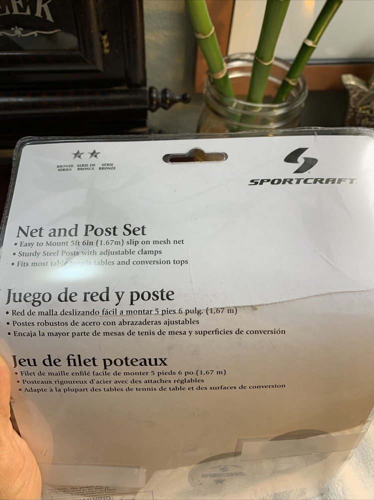 Ping Pong Net Post Set New Open Box COMPLETE