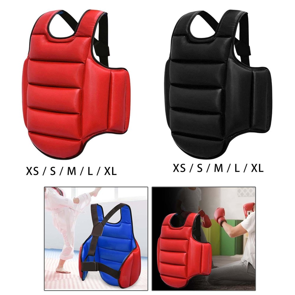 Reversible Karate Guard Chest Protector Body Boxing Mma