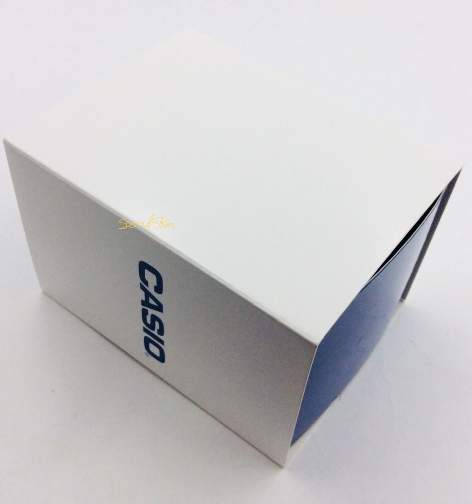 1 NEW CASIO Original Blue Watch Box Storage Case Display Cradle & Instruction