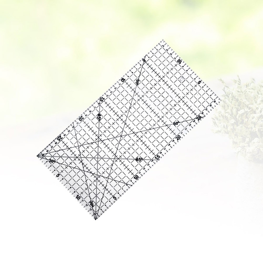 DIY Quilter's Ruler Sewing Ruler Tool with Grid Lines for Easy Precision