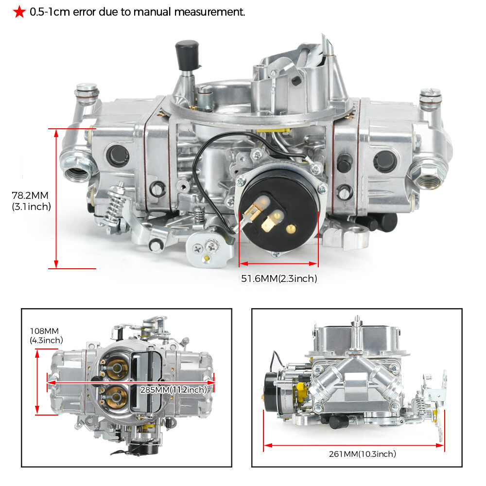 Carburetor For 4150 Holley Brawler 4 Barrel 650 CFM Double-Pumper Electric Choke