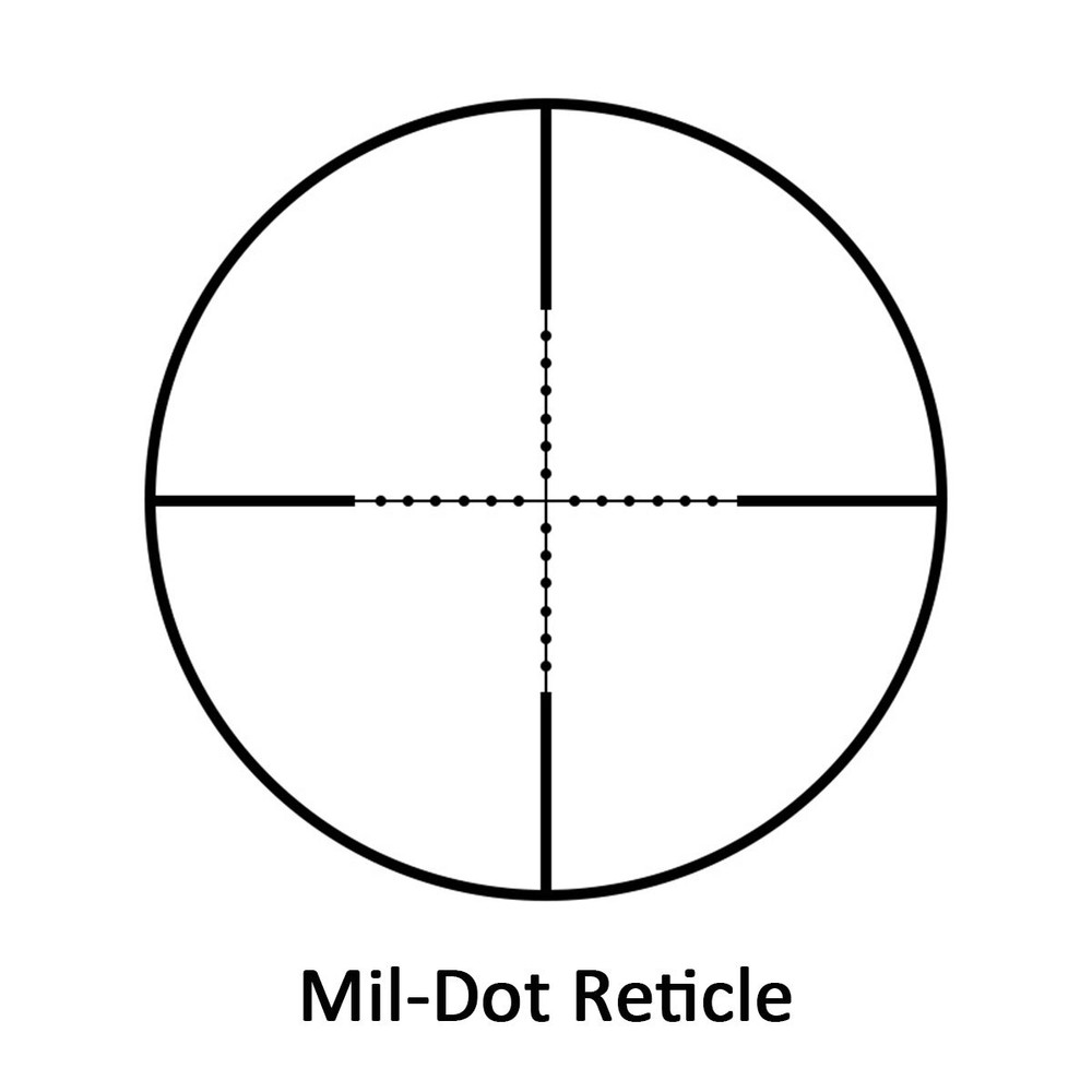 3-9X40 Rifle Scope Mil-Dot Reticle Optics Scope W/ Mounts - Adjustable Objective