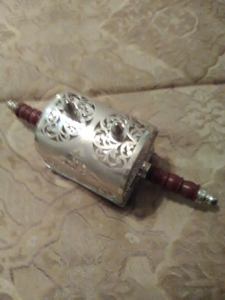 HAND MADE LARGE EAST INDIAN SOLID SILVER BOX PALLAQUIN DESIGNS PIERECED FRETWORK