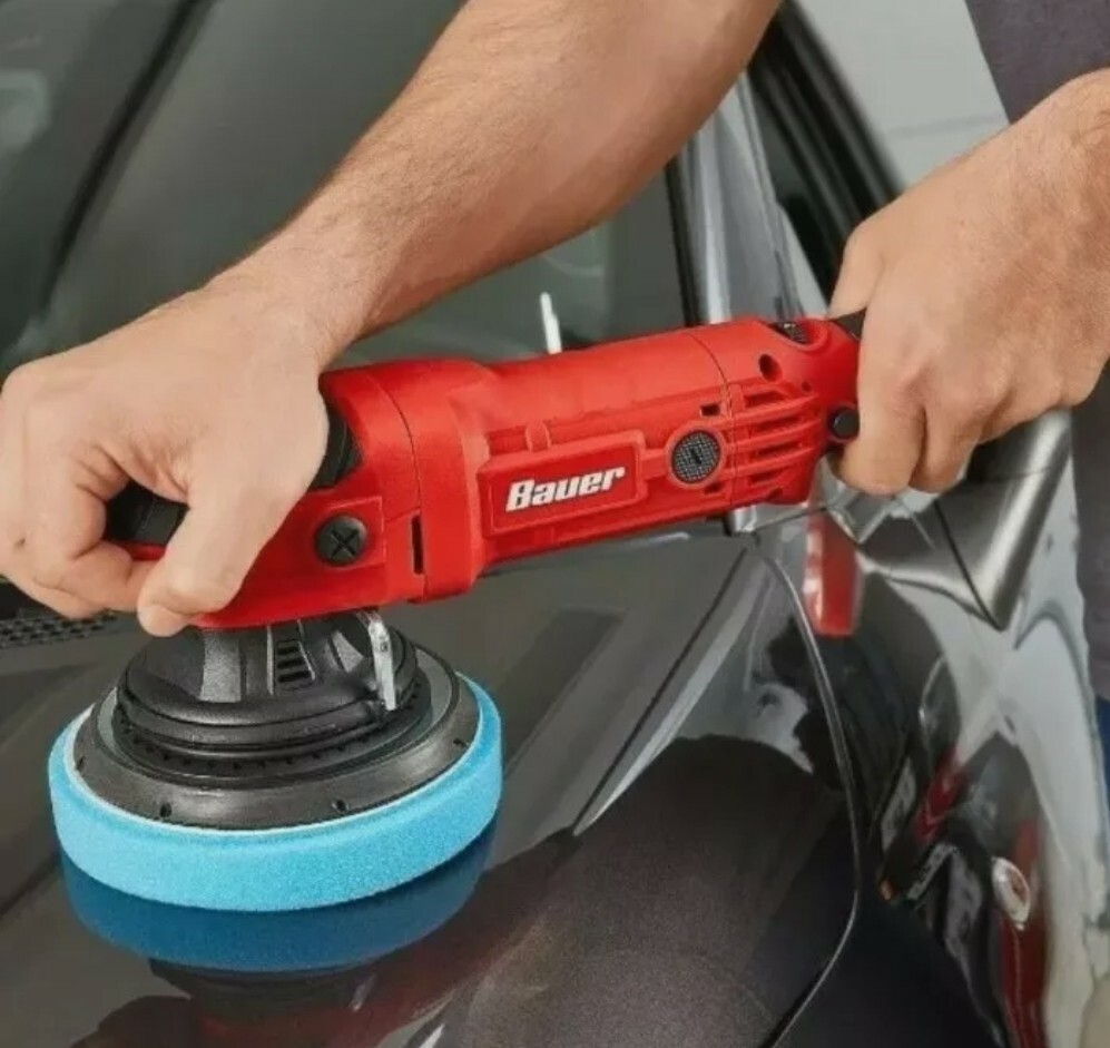 Bauer 20MM 6" 7.5 Amp Dual Action Random Orbit Polisher Buffer Variable Speed