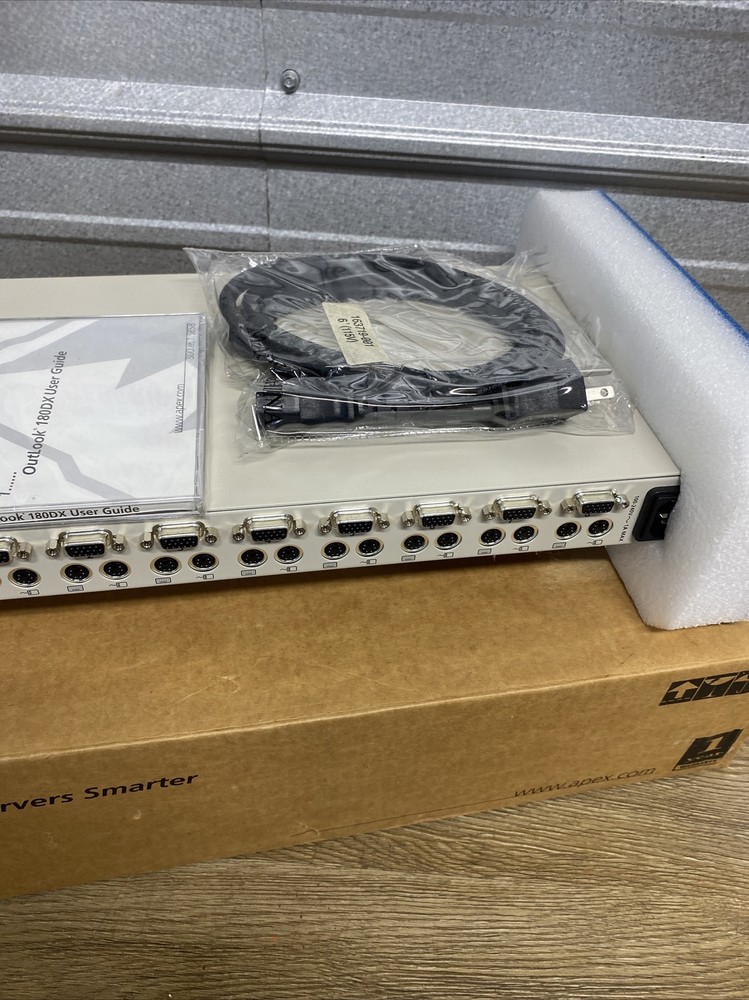 APEX Inc Outlook Model 180DX 8 Port KVM Switch Stackable