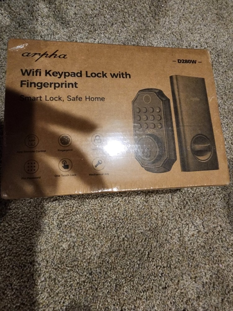 Arpha D280W WiFi Smart Deadbolt Lock New