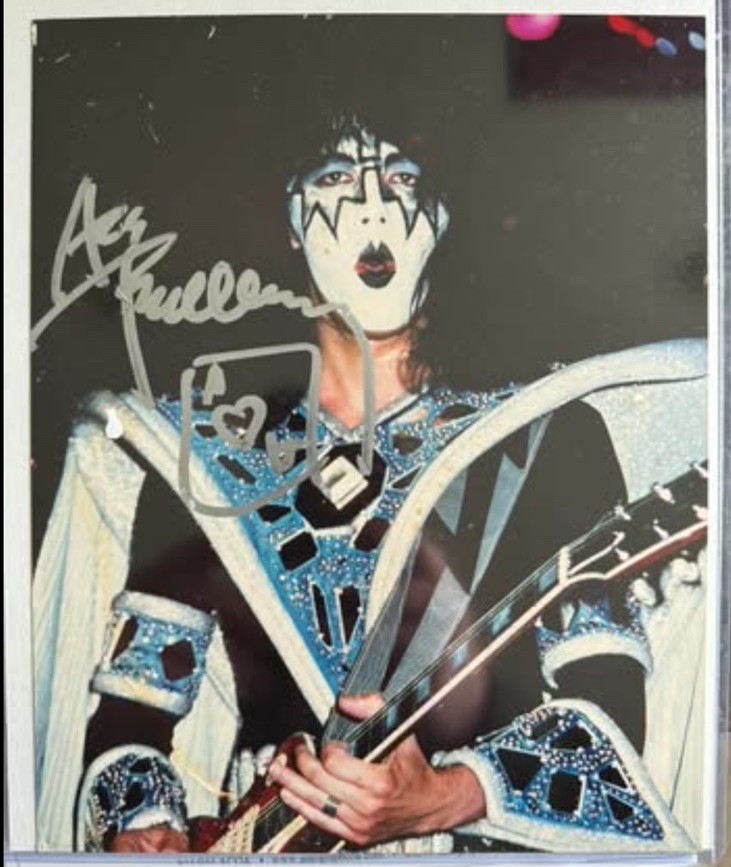 KISS-Ace Frehley Autographed 8x10-Coa/Loa
