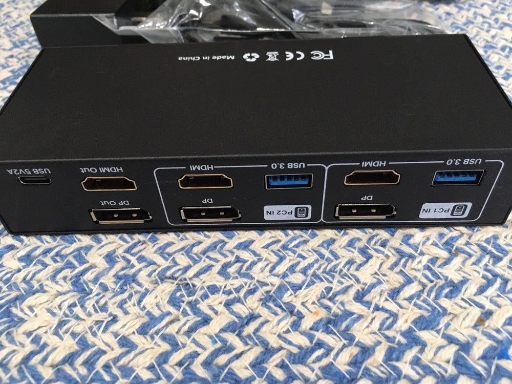 2-Port 8K HDMI + DP KVM Switch 2x2