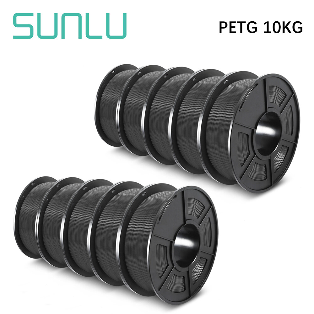 SUNLU 10×1KG 1.75MM PETG Filament High toughness 3D Printer Consumables