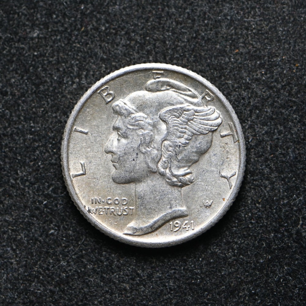 1941-S Mercury Silver Dime AU+ (bb18379)