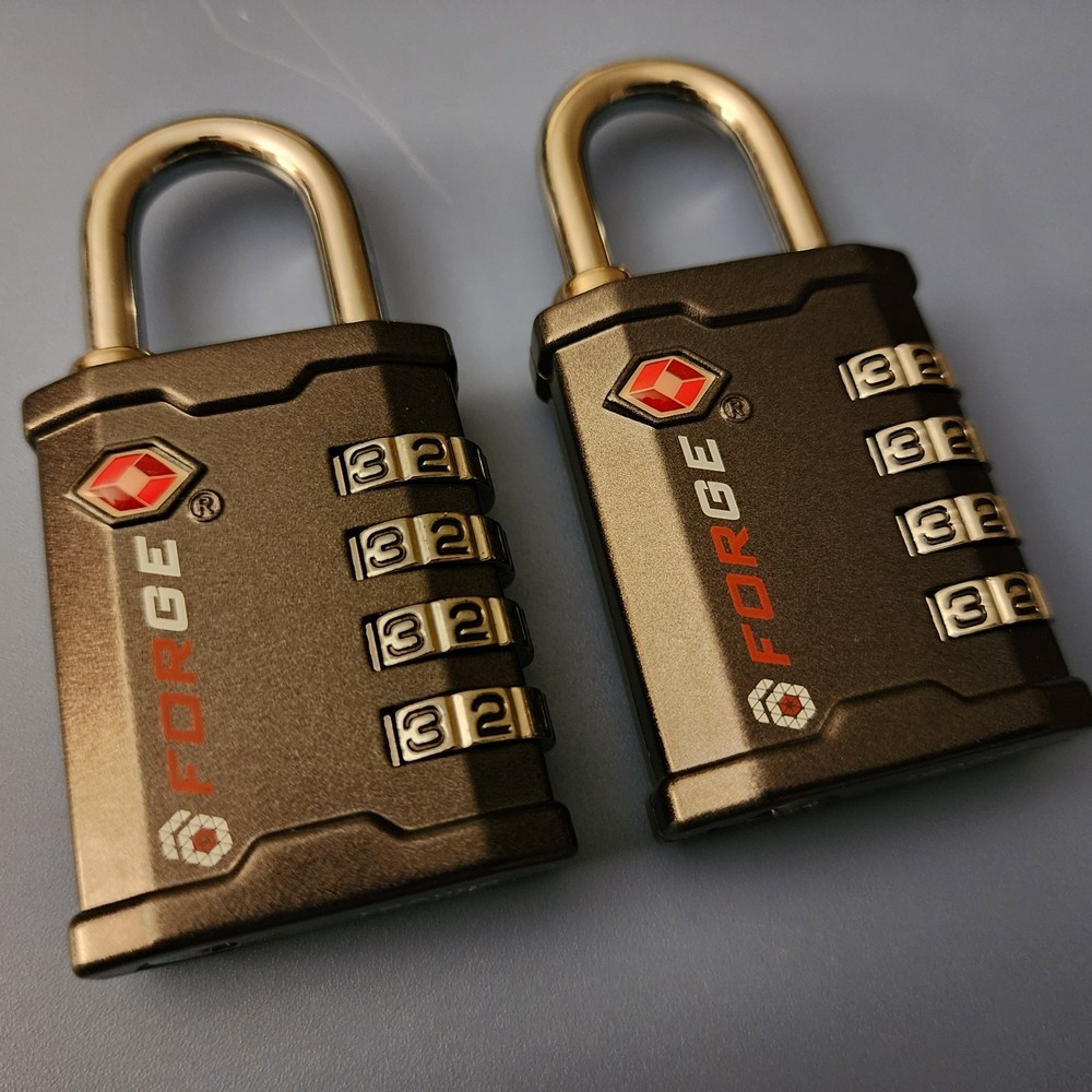 FORGE 4-Digit TSA Approved Travel Locks for Cases