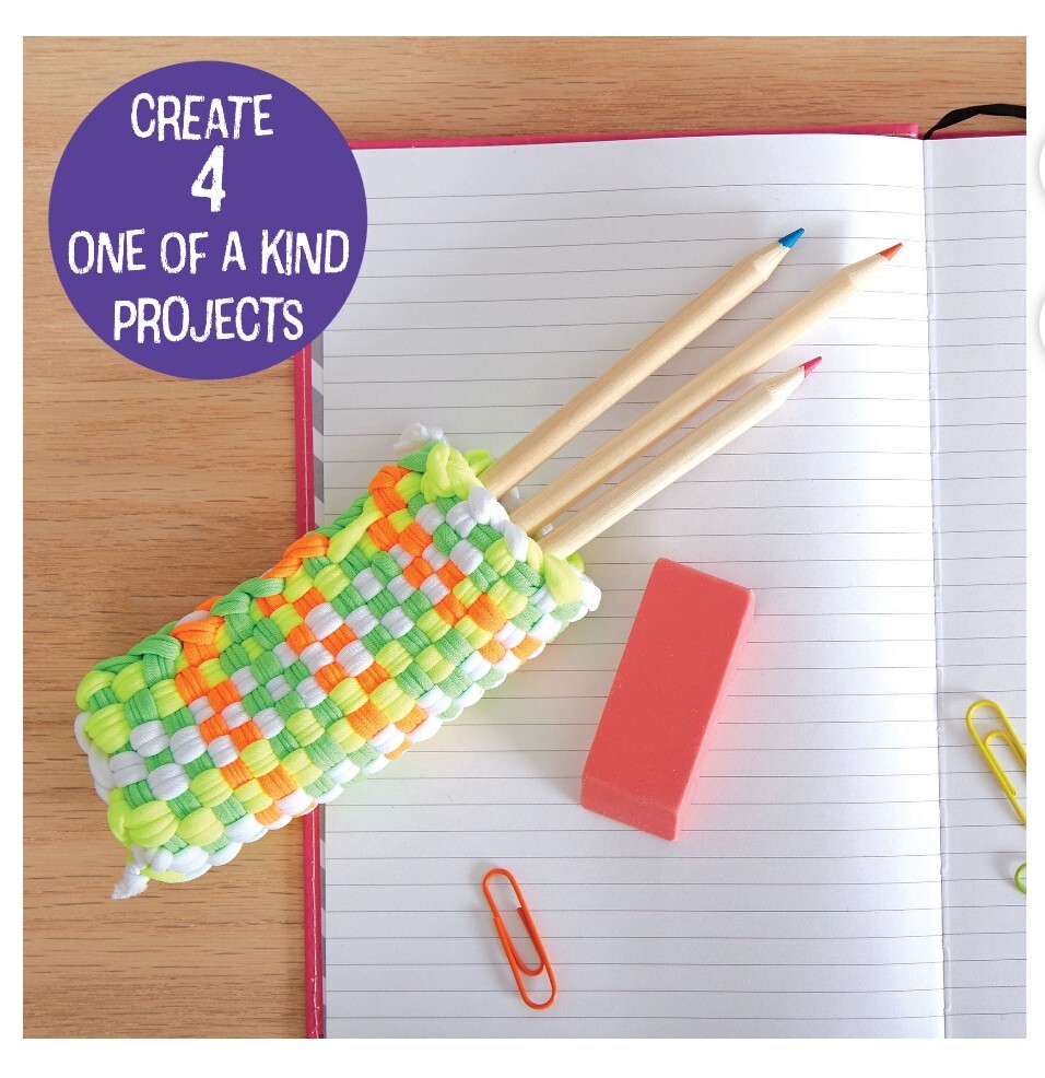 Made By Me Easy Step Weaving Loomn Kit , Hook, Loops & Instructions
