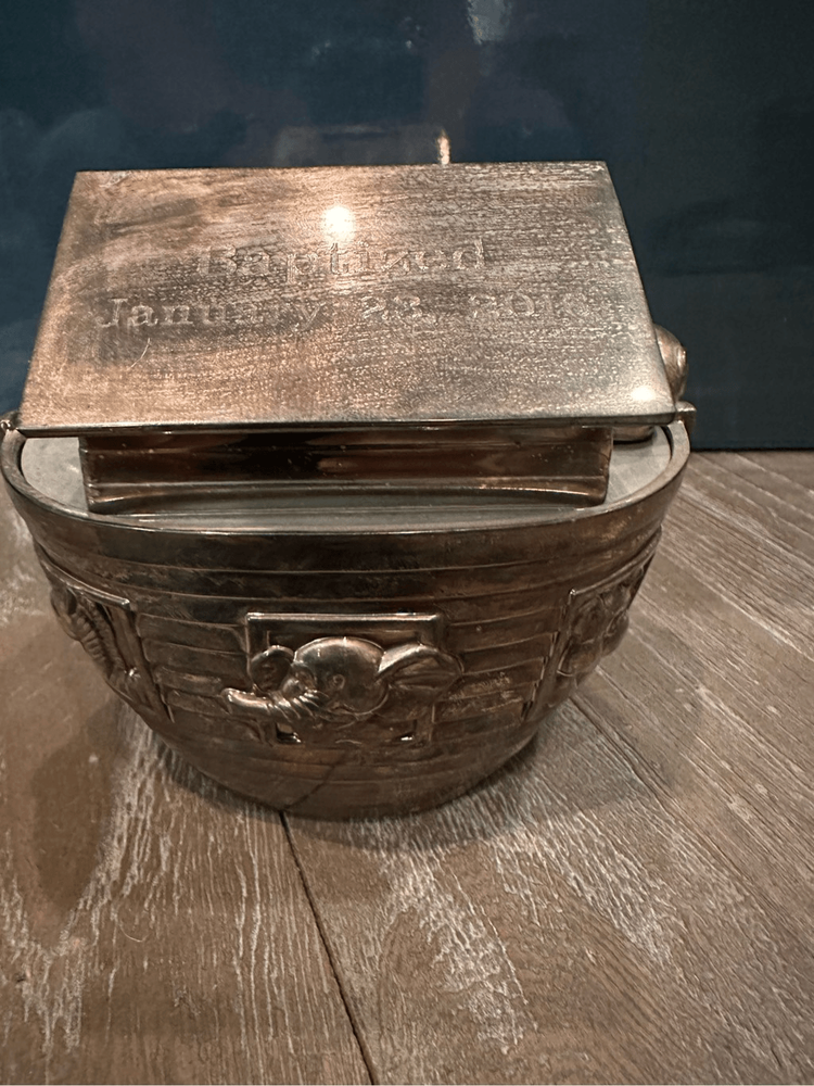 Noah’s ark silver bank- things remembered