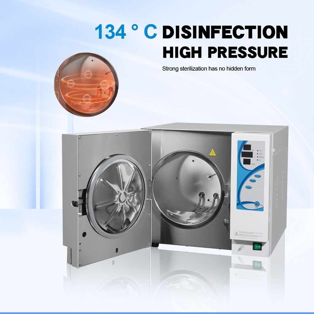 23L Automatic Dental Autoclave Steam Sterilizer Class N with Drying Function