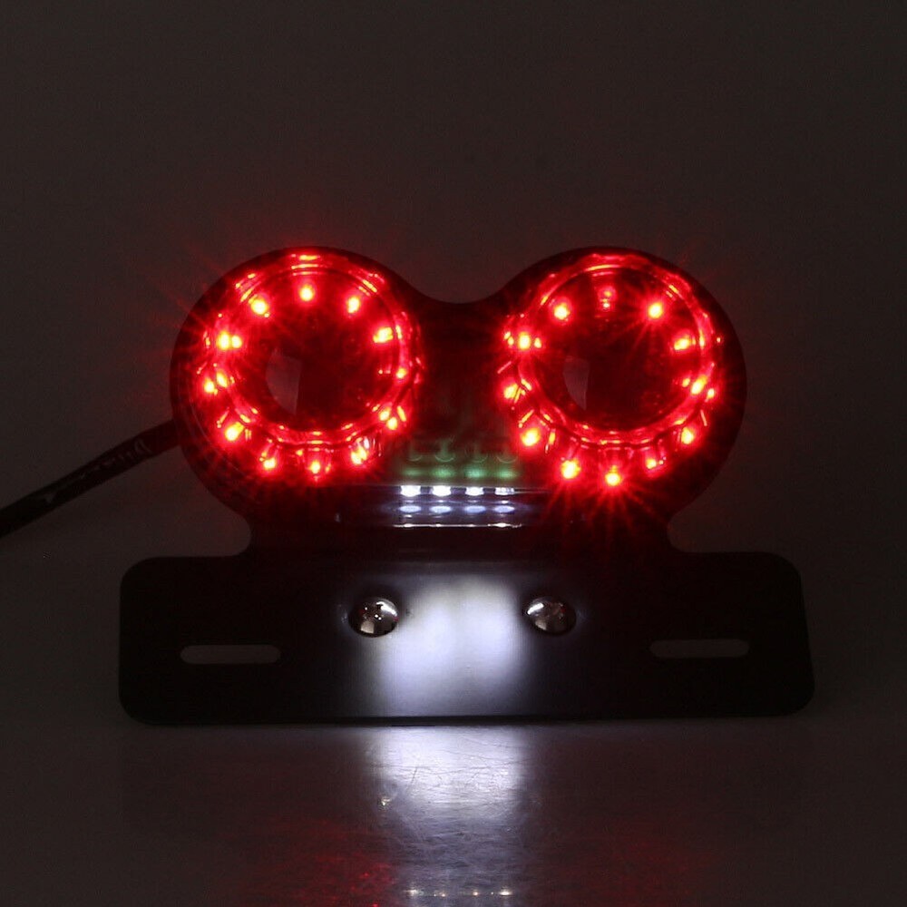 Universal Smoke Trinity Integrated Tail Light with License Plate Light