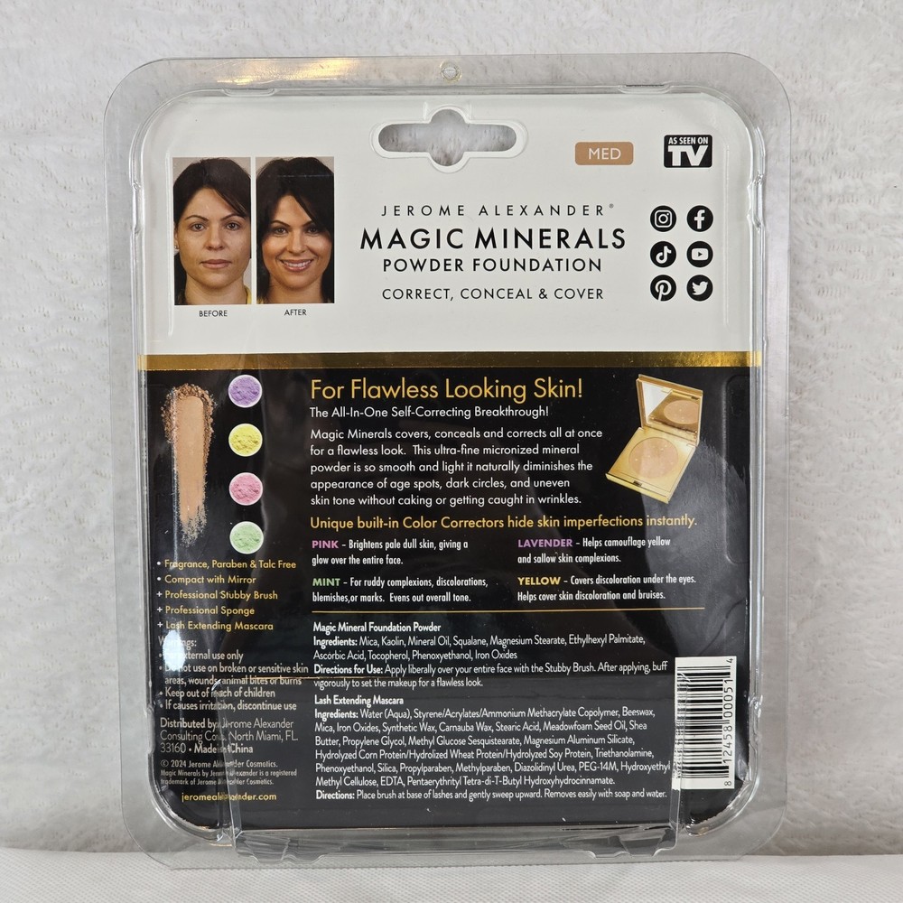 Jerome Alexander MagicMinerals Conceals & Covers Foundation & Mascara - Medium