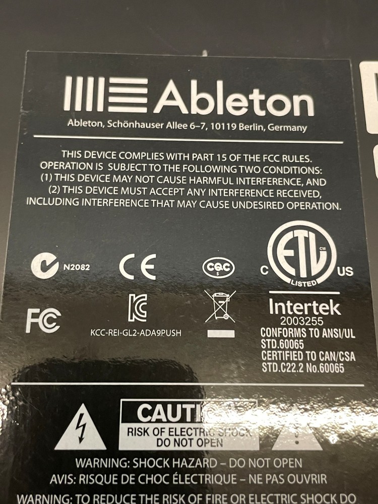 AKAI Professional Ableton Push 1 Midi Pad Controller for Ableton Live