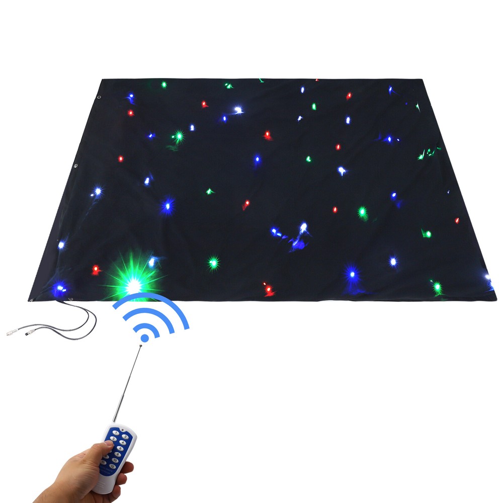 LED Stage Star Backdrop Wedding Party Xmas Curtain Backdrop DMX512 Controller