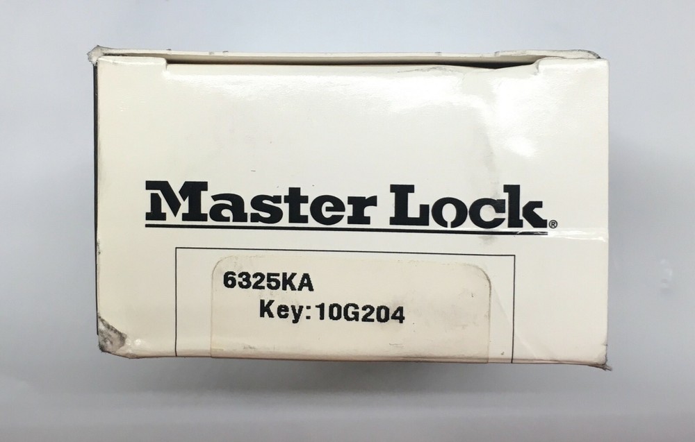 Master Lock Padlock 6325KA Re-Keyable M25 Keyway