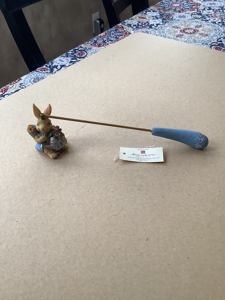 Candle Snuffer Bunny Rabbit With Blue Handle Home Interiors Spring Easter