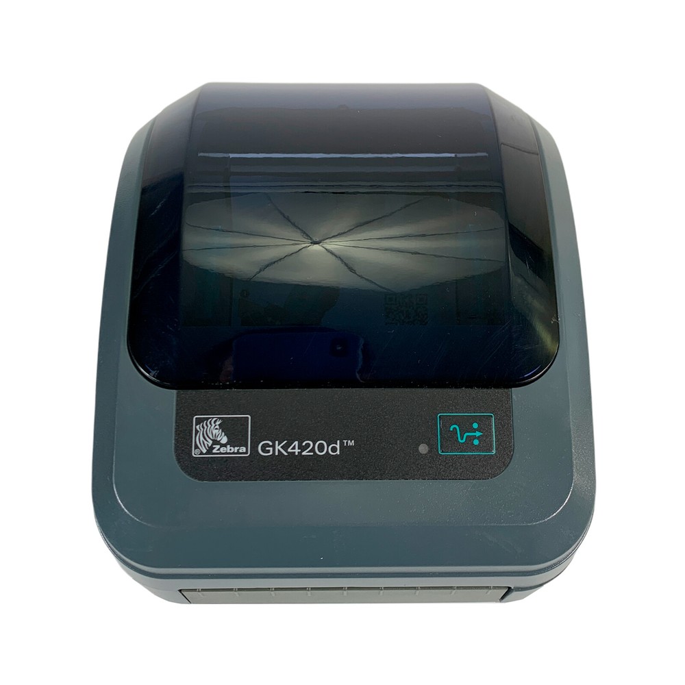 TESTED Zebra GK420d Direct Thermal Barcode Label Printer USB Ethernet BUNDLE