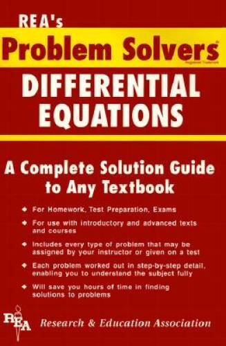 The Differential Equations Problem Solver - Paperback - GOOD