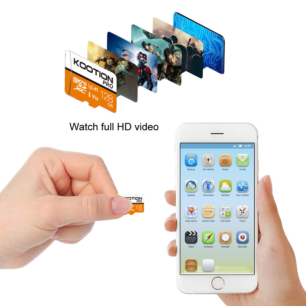 1/2/3PCS 32G 64G 128G Micro SD TF Card SDXC Flash Class 10 Memory Card Wholesale