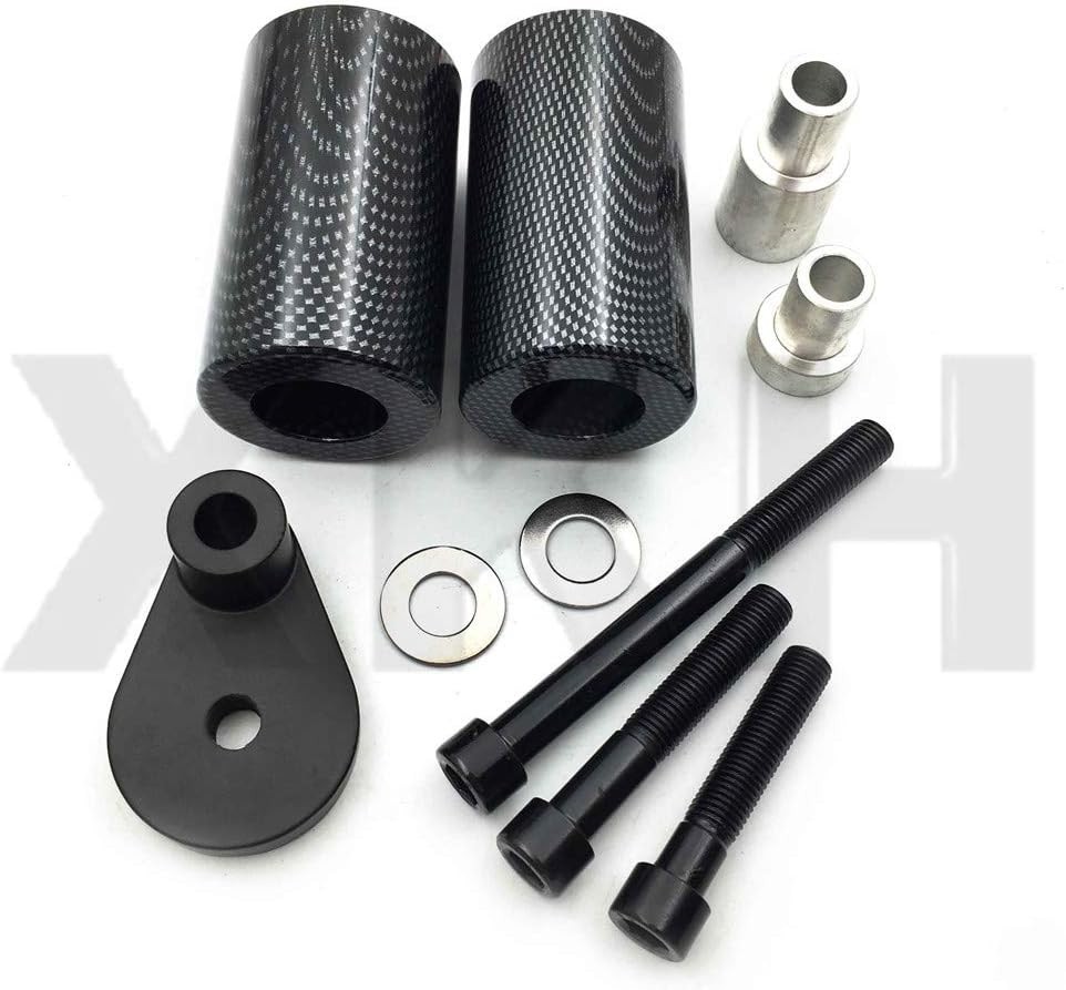 XKH- Motorcycle carbon No Cut Frame Slider Protector Compatible with 2001 200...