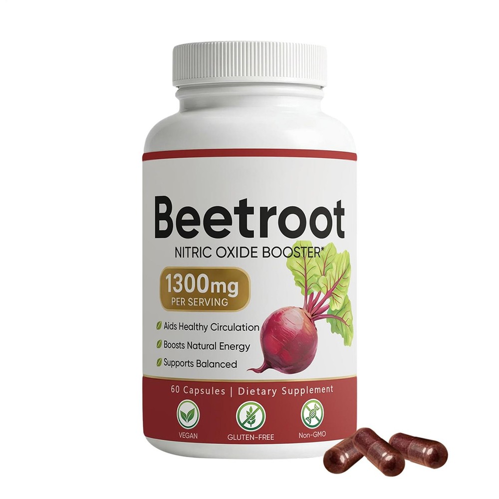 Lemeli Beetroot - 1300mg, Lemeli Beet Root Supplement 60 Capsules