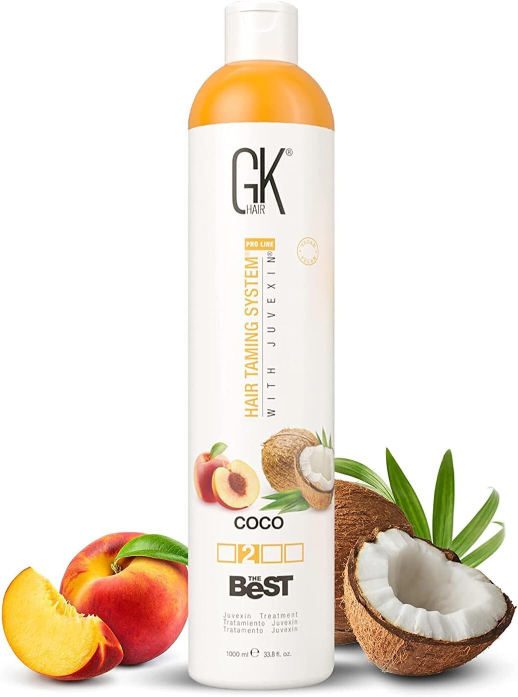 GK Hair The Best Coco 33.8oz Keratin Treatment for Smooth, Frizz-Free Hair