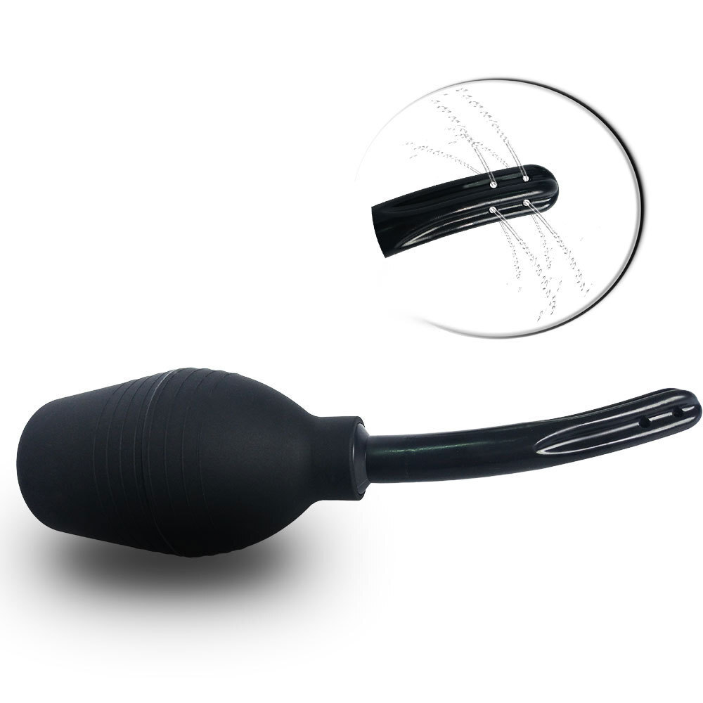 Anal Vaginal Bulb Douche Colonic Irrigation Rubber Enema Bag Cleaner Kit for Men