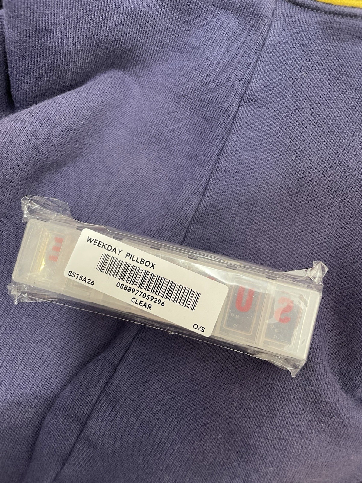 Supreme Weekday Pillbox Organizer SS15 Rare NEW