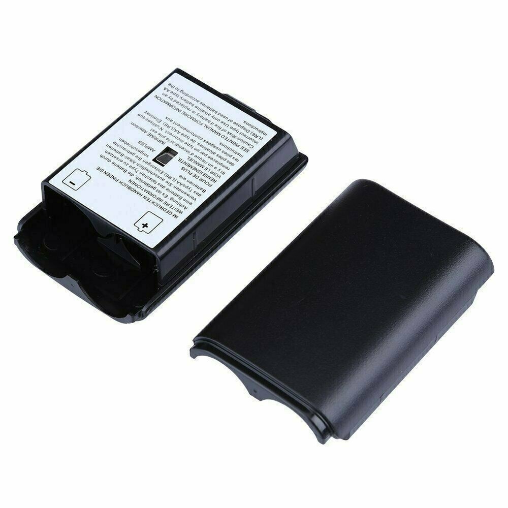 4X AA Battery Back Cover Case Shell Pack For Xbox 360 Wireless Controller Black