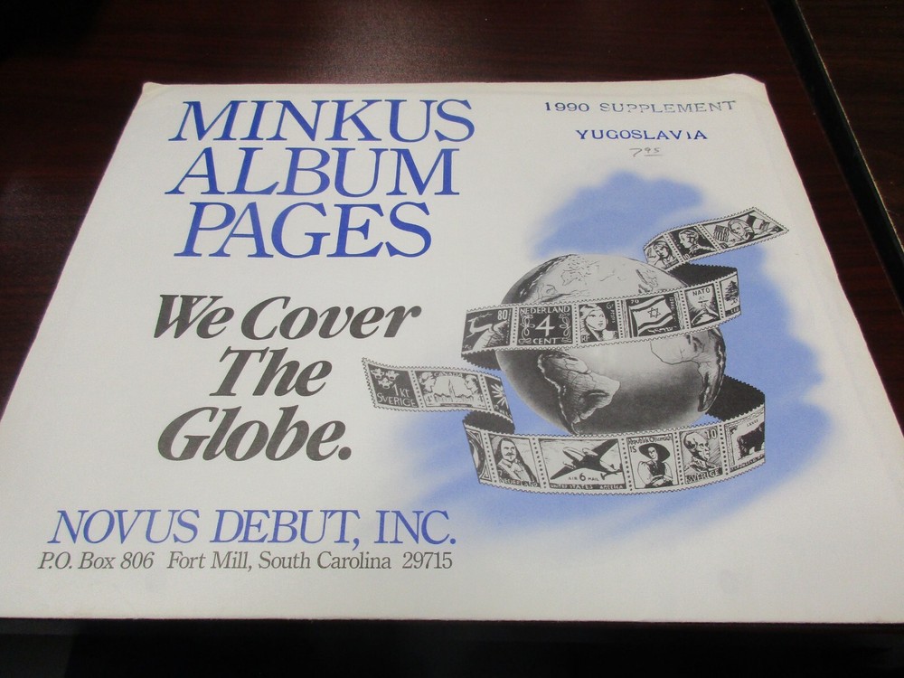"MINKUS" 1990 SUPPLEMENT YUGOSLAVIA   W/FREE SHIPPING!!!