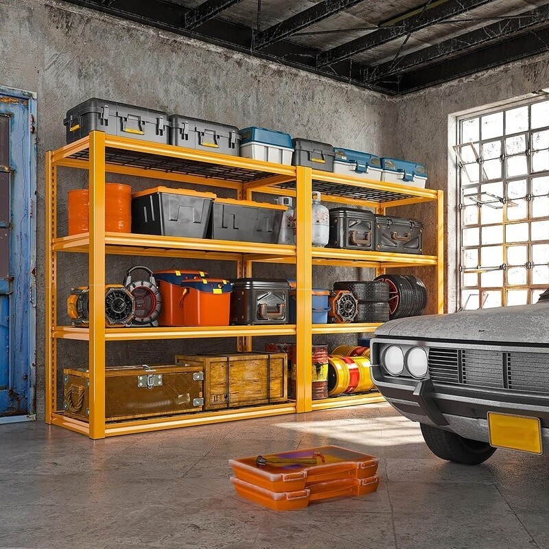 Heavy Duty Garage Shelving 2240LBS Metal Storage Shelves 4 Tier Organizer Rack