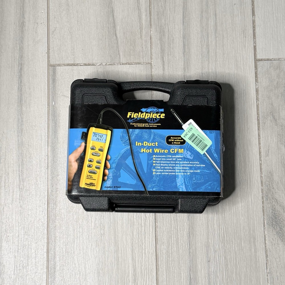 Fieldpiece STA2 in Duct Hot Wire Anemometer