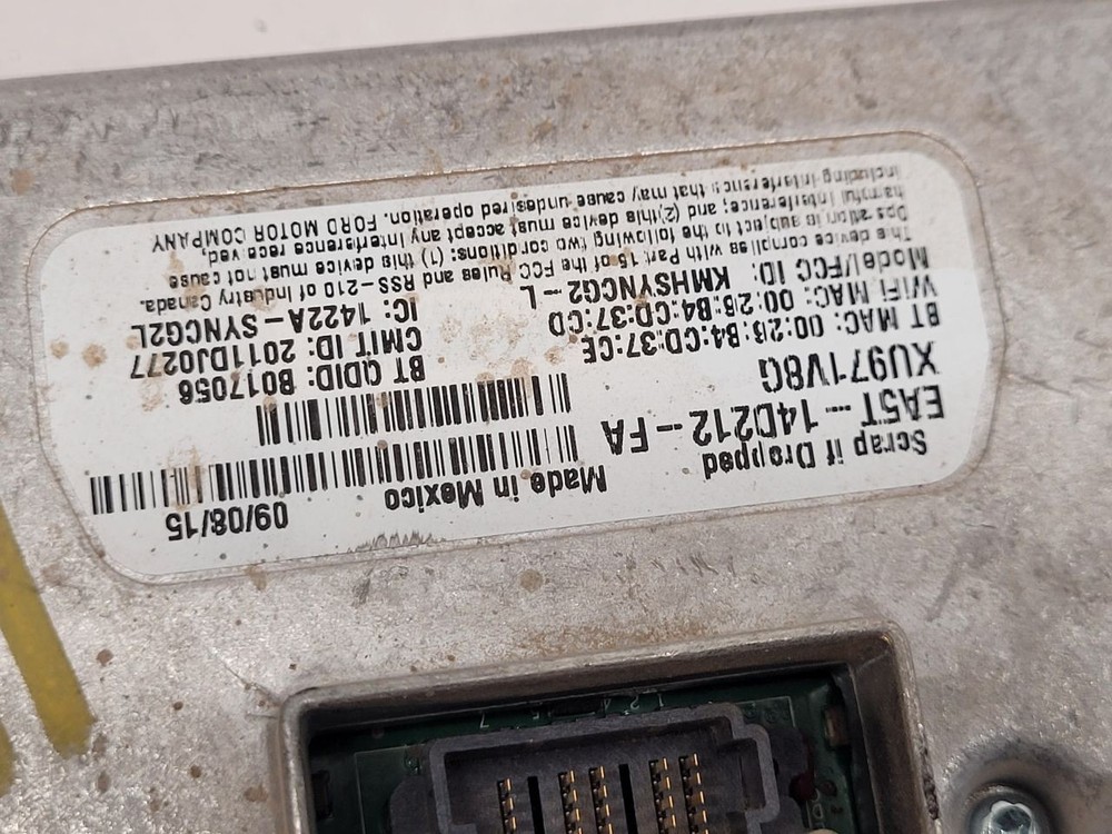 2016-2019 FORD TAURUS Communication Voice Recognition Module