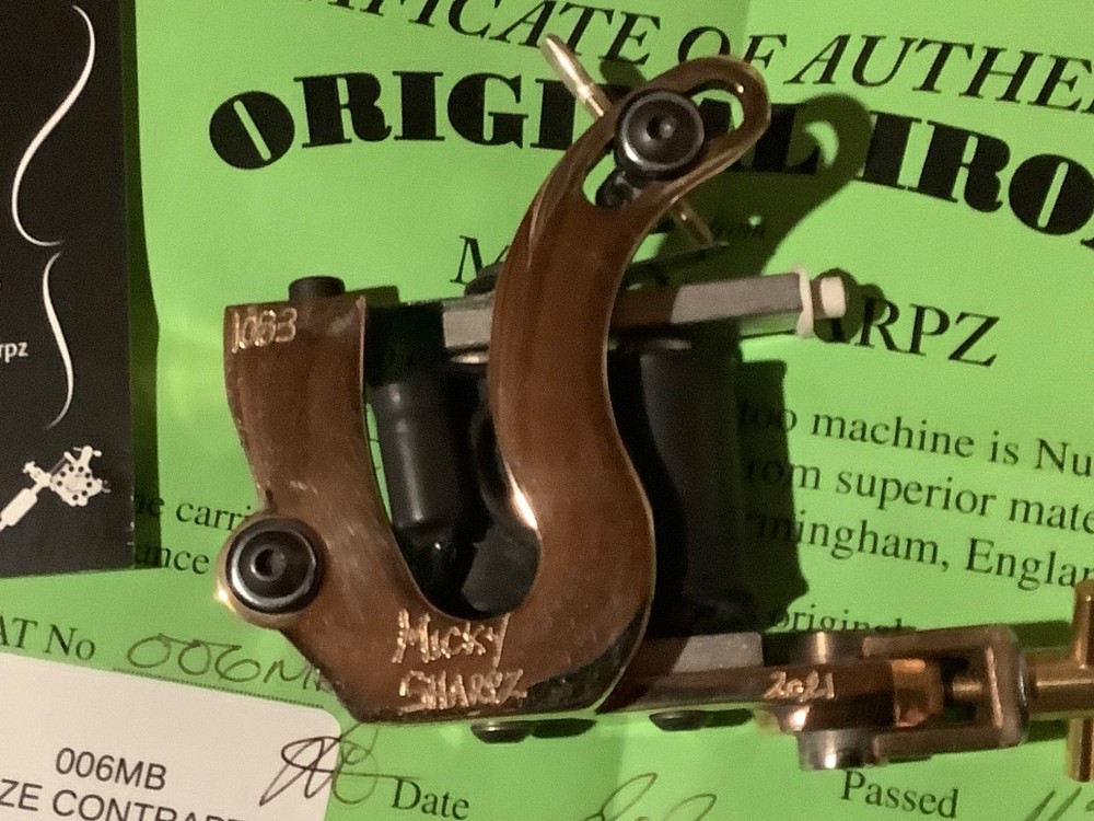 2021 Micky Sharpz Contraption Bronze Liner Tattoo machine