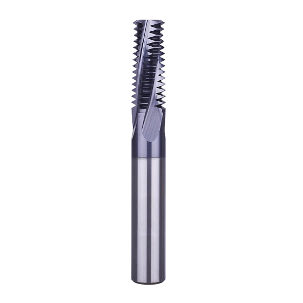 2-1/2-8 NPT Solid Carbide Thread Mill - TiAlN Coated