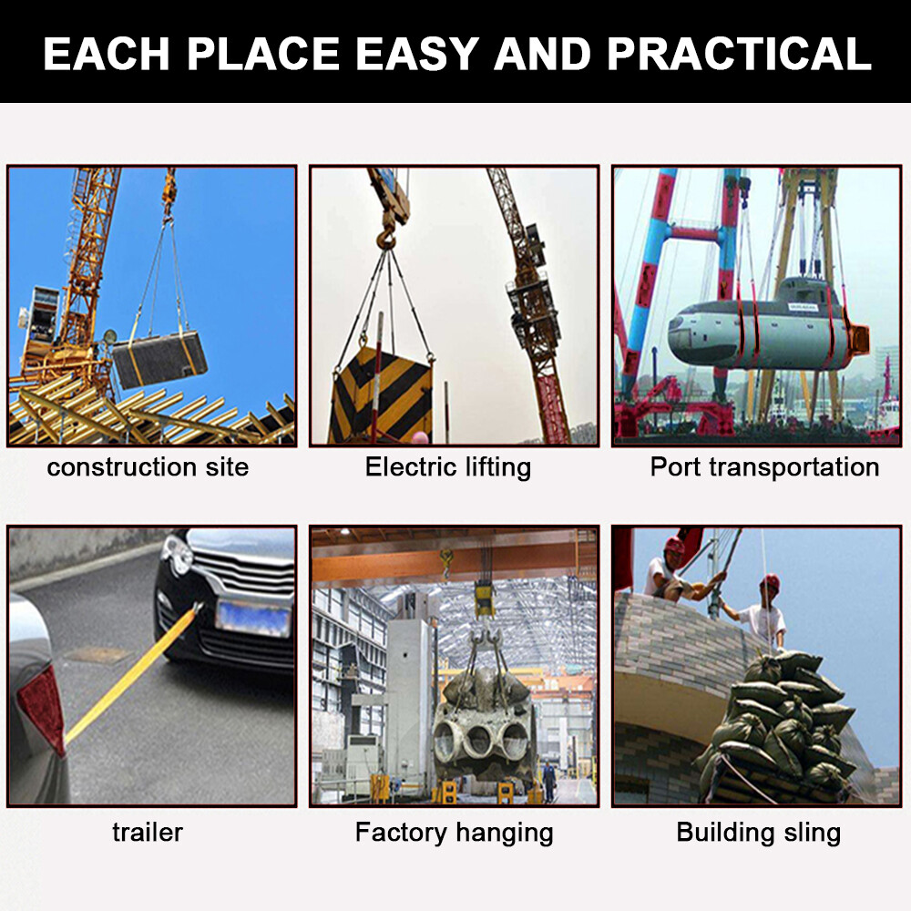 2" x 6’ Performance Engineered Cargo and Load Lift Sling with Flat Loops-Type 3