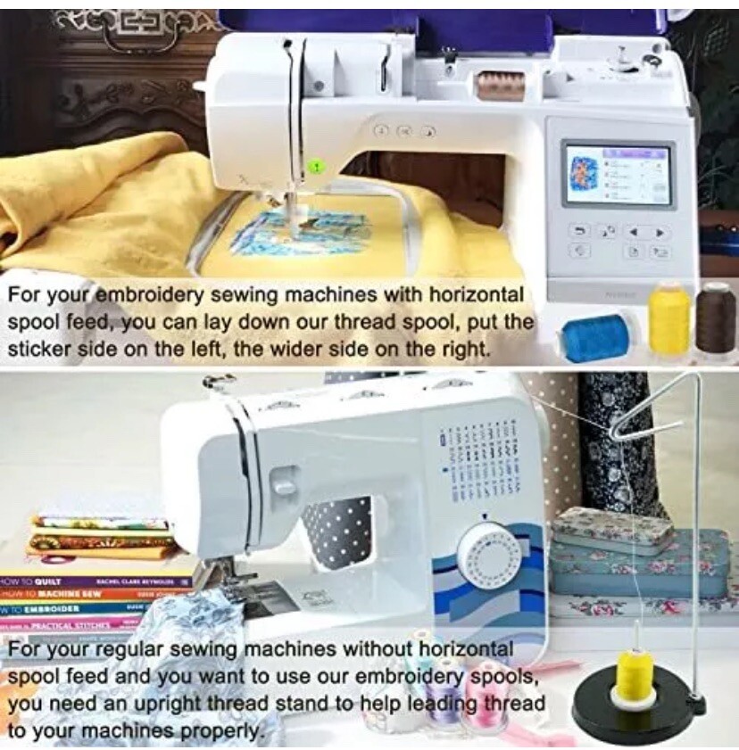 NEW Brothread Embroidery Machine Thread Kit 50 Colors Spools 500M Each