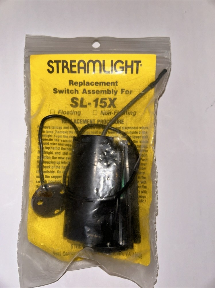 STREAMLIGHT Replacement SWITCH Module For SL-15X Flashlight Light 15140 New OEM